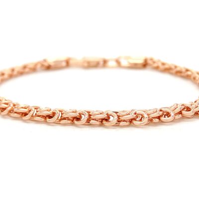 Armband mit verflochtener Kette in Roségold