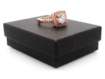 Bague Gemmes Rondes Or Rose 6