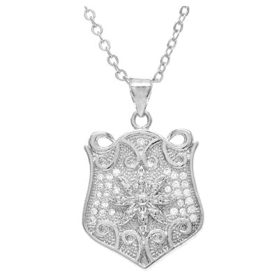 White Gold Drop Pendant Necklace