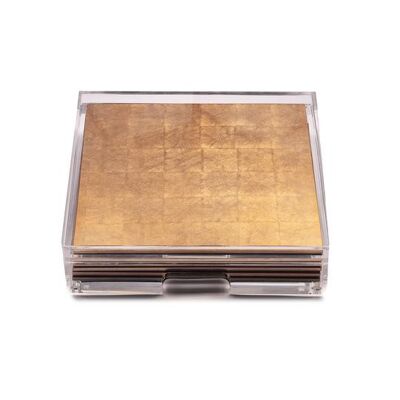 Placebox Clear Silver Leaf Gold