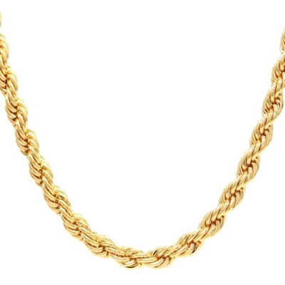 Gold Thick Rope Necklace