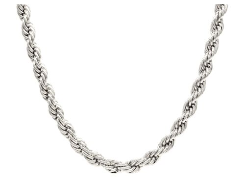Sterling Silver Thick Rope Necklace