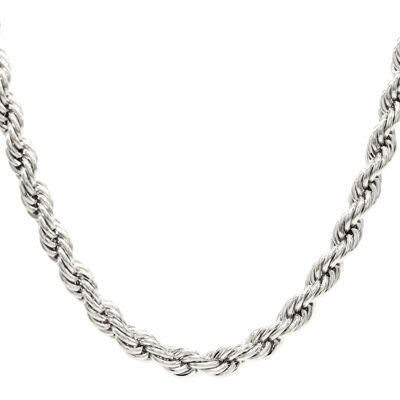 Sterling Silver Thick Rope Necklace