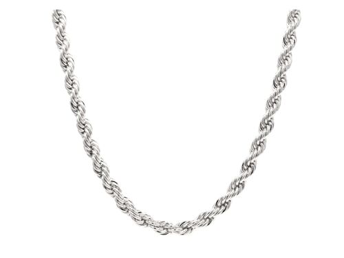 Sterling Silver Thin Rope Necklace