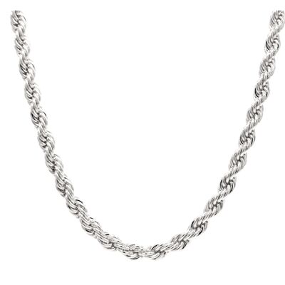 Halskette mit dünnem Seil aus Sterlingsilber