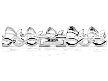 Bracelet Plaqué Argent Blanc Scintillant 2