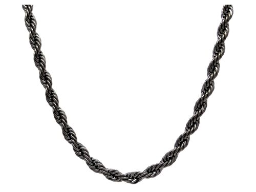 Black Steel Rope Necklace