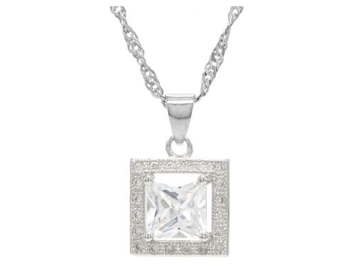 Sterling Silver Princess Gem Necklace