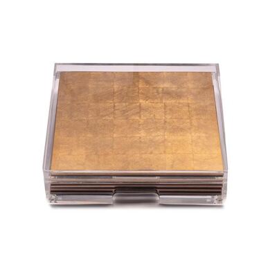Placebox Clear Silver Leaf Chic Matte Gold