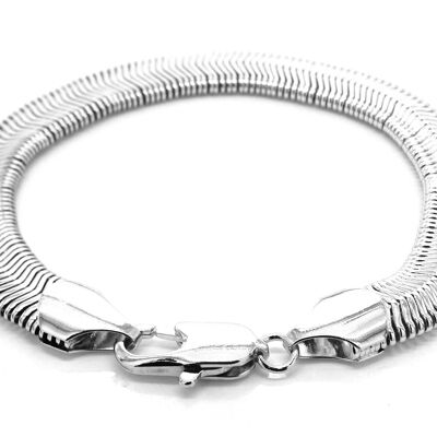 Bracelet chaîne serpent en argent