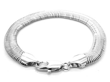 Bracelet chaîne serpent en argent 1