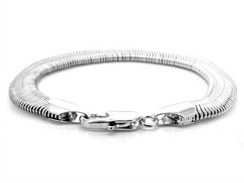 Bracelet chaîne serpent en argent 2