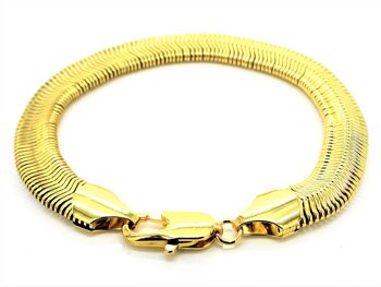 Bracelet chaîne serpent doré 1