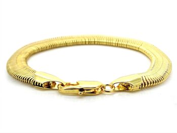 Bracelet chaîne serpent doré 2