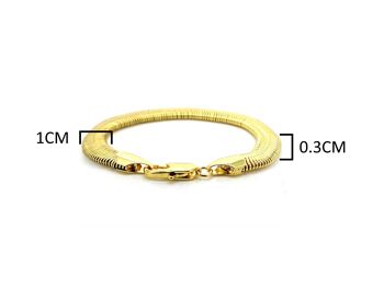 Bracelet chaîne serpent doré 4