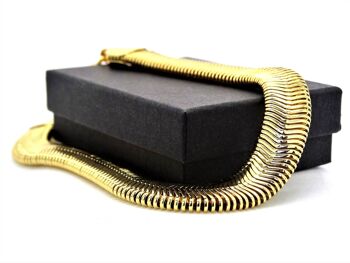 Bracelet chaîne serpent doré 6