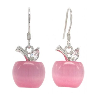 Ohrringe mit rosa Apfel