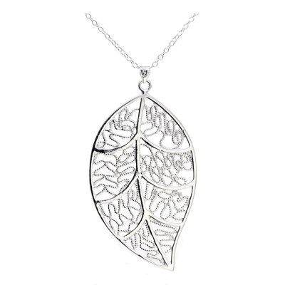 Silver Leaf Necklace