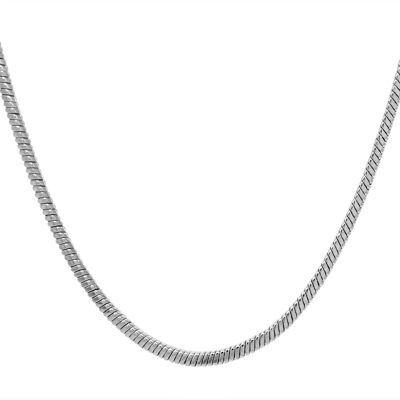 Sterling Silver Classic Snake Necklace