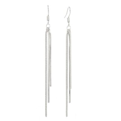 Aretes tipo candelabro de plata esterlina