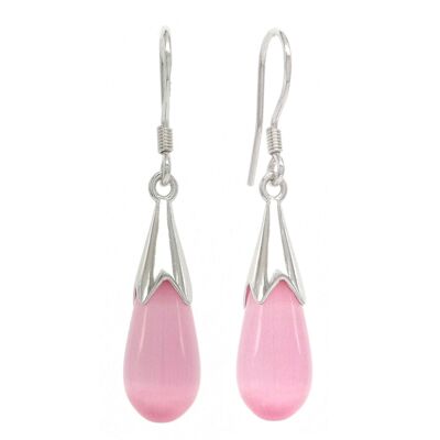 Pink Moonstone Fall Earrings