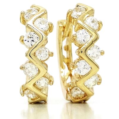 Gold Designer Hoop Earrings