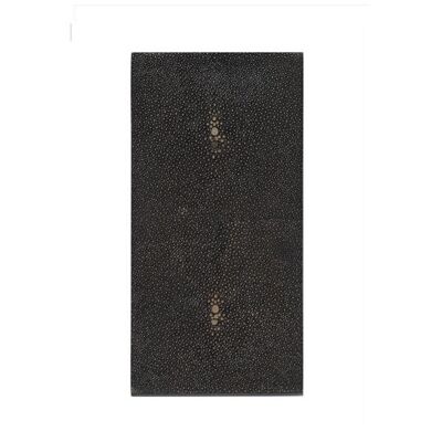 Double Coaster Faux Shagreen Chocolate