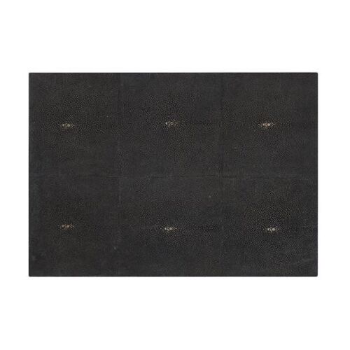 Serving Mat / Grand Placemat Faux Shagreen Chocolate