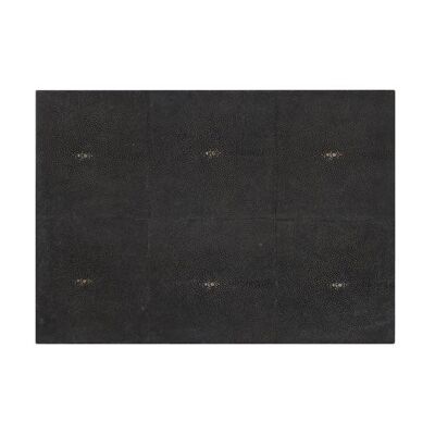 Serving Mat / Grand Placemat Faux Shagreen Chocolate