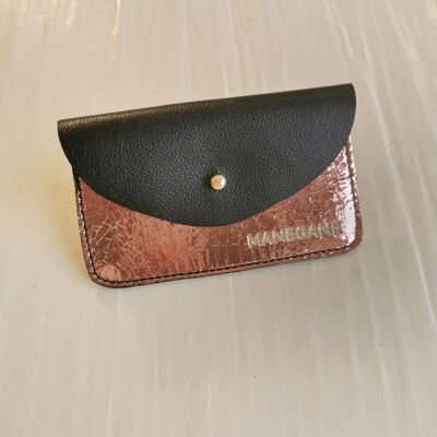 Black and Copper Card Holder