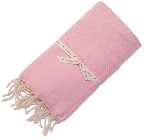 Hammam towel Honeycomb - Light Pink - 100x200cm