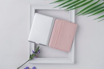 💰 Porte cartes & chargeur - Iné Recycled Leather - The wallet Powder Pink 💰 6
