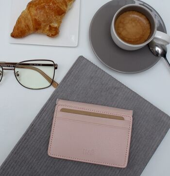 💰 Porte cartes & chargeur - Iné Recycled Leather - The wallet Powder Pink 💰 8