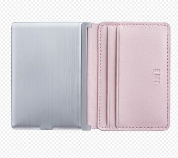 💰 Porte cartes & chargeur - Iné Recycled Leather - The wallet Powder Pink 💰 9