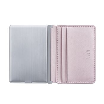 💰 Porte cartes & chargeur - Iné Recycled Leather - The wallet Powder Pink 💰 10