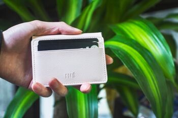 💰 Porte cartes & chargeur - Iné Recycled Leather - The wallet Powder Pink 💰 13