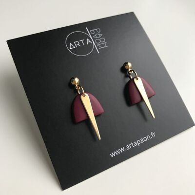 Kali earrings - Garnet