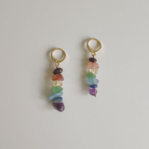 Rainbow Crystal Huggies