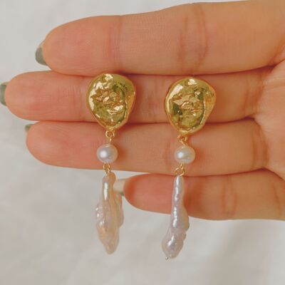 Pendientes de perlas de Afrodita