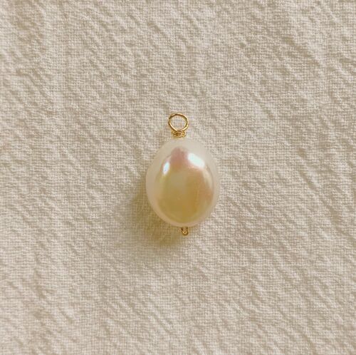 Potato Shaped Pearl Charm 11MM (1PCS) - 14K GOLD-FILLED