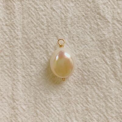 Charm perle en forme de pomme de terre 11MM (1PCS) - REMPLI D'OR 14K