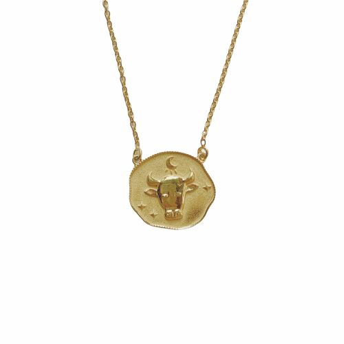 Taurus Zodiac Sign Necklace