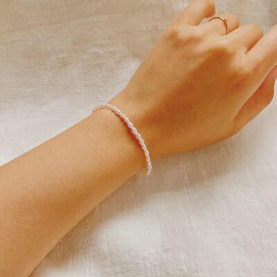 Kylie Perlenarmband (Sterlingsilber) - 15cm