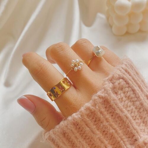 Daisy Ring - S - Gold-Filled
