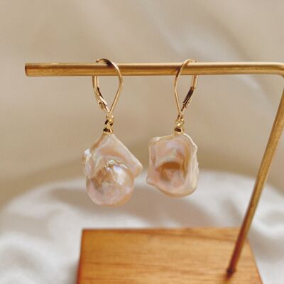 Boucles d'oreilles perles baroques Aria