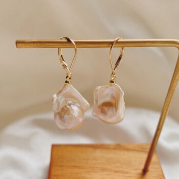 Boucles d'oreilles perles baroques Aria 1