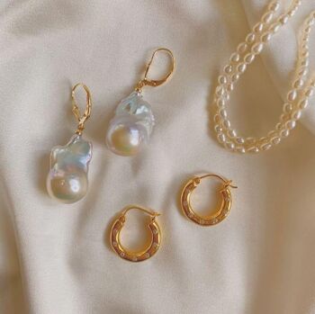 Boucles d'oreilles perles baroques Aria 2
