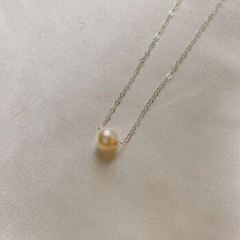 Collier de perles unique Leona - Argent sterling 925 1