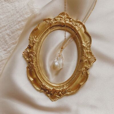 Grand collier de perles baroques Khloe