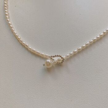 Collier de perles Sophia - Modifié - Argent sterling 1